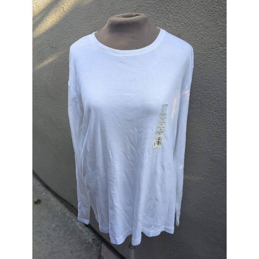 Croft & Barrow Classic Tee Size XX L Long Sleeve Top Shirt 100% Cotton